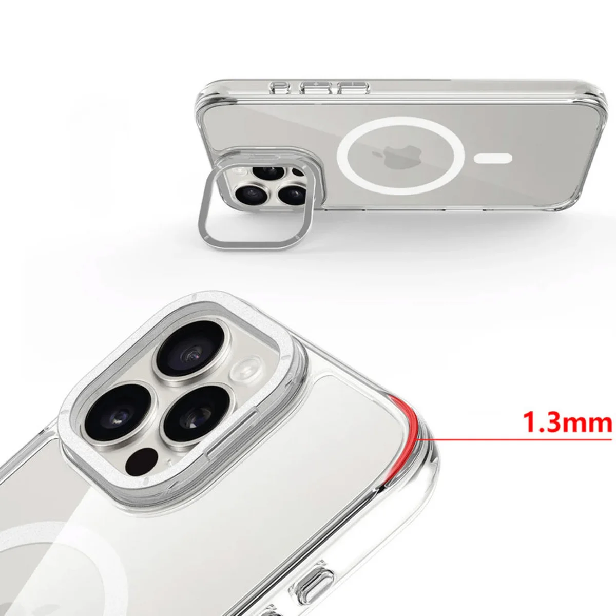 Чехол TPU Space Case Apex with MagSafe для Apple iPhone 13 Pro / 14 Pro (6.1") Silver