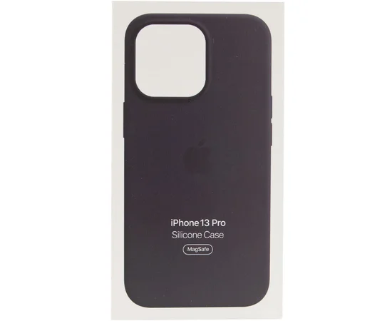 Чехол Silicone case (AAA) full with Magsafe and Animation для Apple iPhone 13 Pro (6.1") Черный / Midnight
