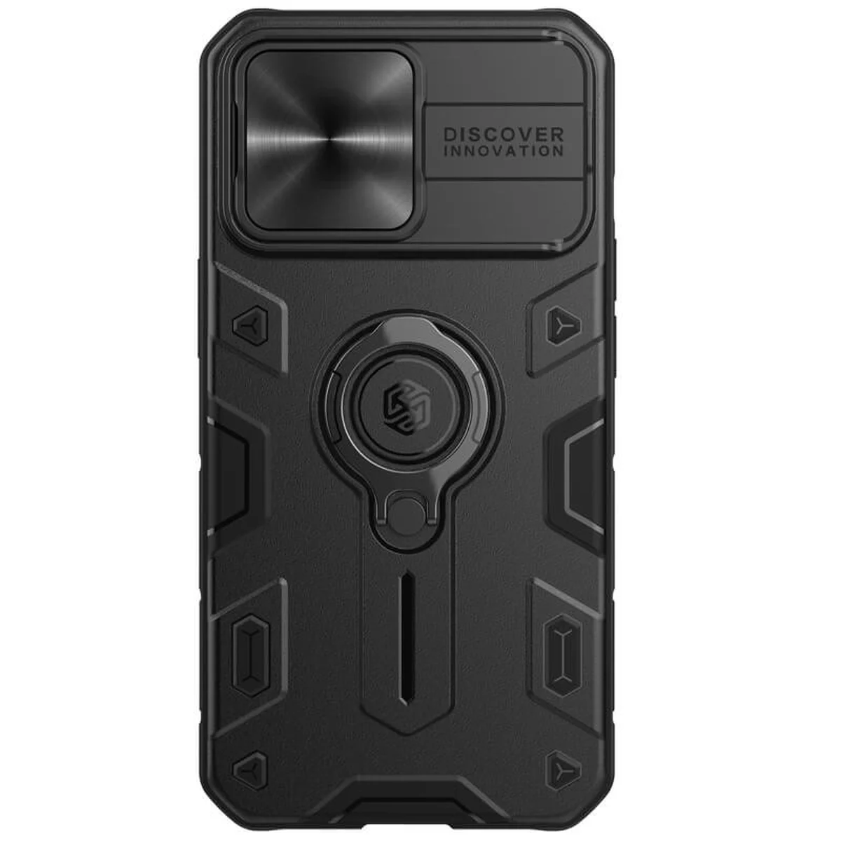 TPU+PC чохол Nillkin CamShield Armor no logo (шторка на камеру) для Apple iPhone 13 Pro (6.1") Чорний