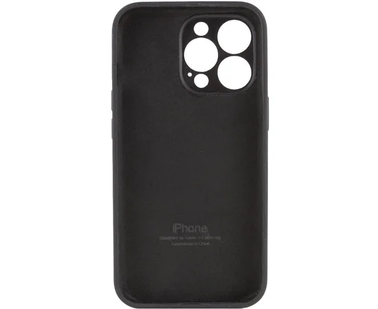 Чехол Silicone Case Full Camera Protective (AA) для Apple iPhone 13 Pro (6.1") Черный / Black