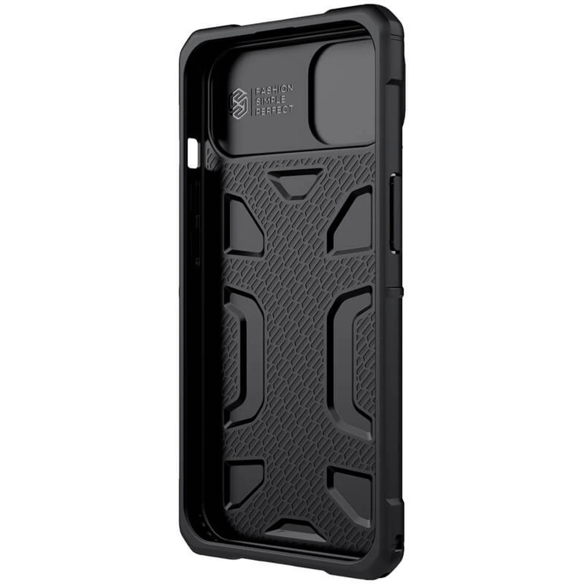 TPU+PC чехол Nillkin CamShield Adventurer (шторка на камеру) для Apple iPhone 13 Pro (6.1") Черный