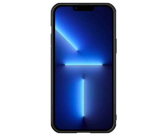 Кожаная накладка Nillkin Camshield Leather (шторка на камеру) для Apple iPhone 13 Pro (6.1") Черный / Black
