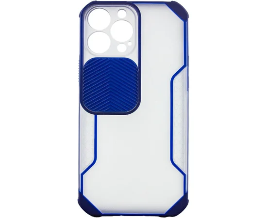 Чехол Camshield matte Ease TPU со шторкой для Apple iPhone 13 Pro (6.1") Синий