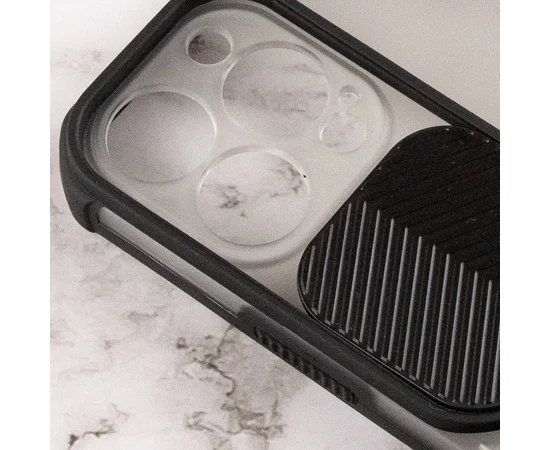 Чехол Camshield matte Ease TPU со шторкой для Apple iPhone 13 Pro (6.1") Черный