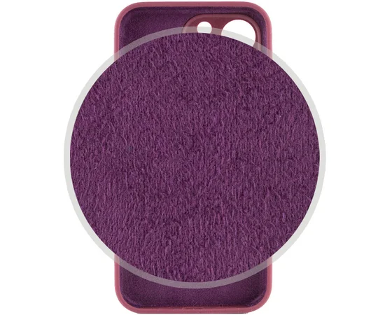 Чехол Silicone Case Full Camera Protective (AA) для Apple iPhone 13 Pro (6.1") Бордовый / Plum