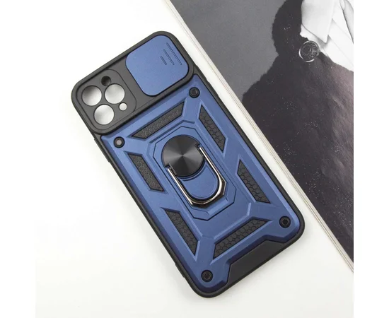 Ударопрочный чехол Camshield Serge Ring для Apple iPhone 13 Pro (6.1") Синий