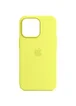 Чехол Silicone case (AAA) full with Magsafe and Animation для Apple iPhone 13 Pro (6.1") Желтый / Lemon Zest