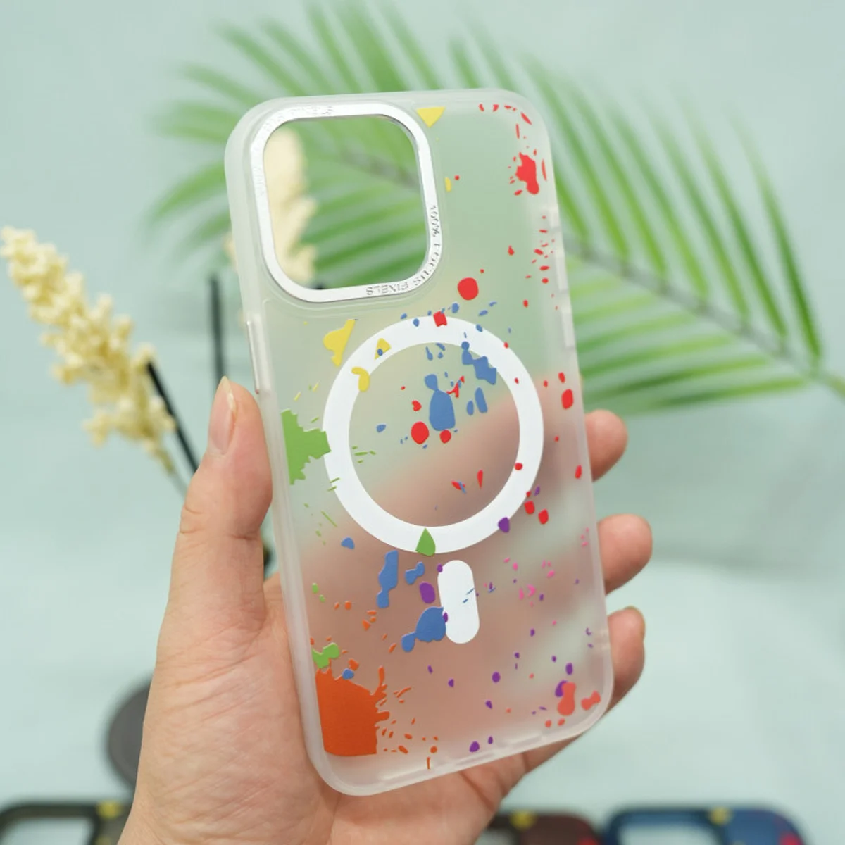 Чехол TPU+PC Flush with MagSafe для Apple iPhone 13 Pro (6.1") White