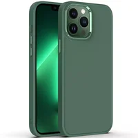 TPU чохол Bonbon Metal Style для Apple iPhone 13 Pro (6.1") Зелений / Pine green