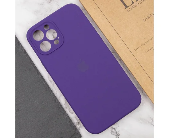 Чехол Silicone Case Full Camera Protective (AA) для Apple iPhone 13 Pro (6.1") Фиолетовый / Amethyst