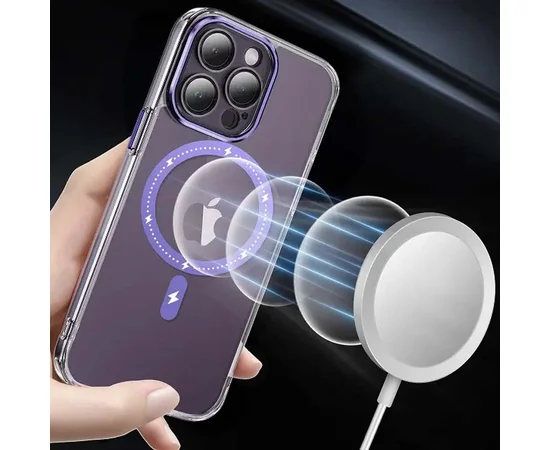 Чохол TPU+PC Colorful with MagSafe для Apple iPhone 13 Pro (6.1") Purple
