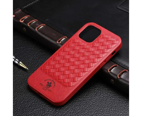 Шкіряний чохол Polo Santa Barbara для Apple iPhone 13 Pro (6.1") Red