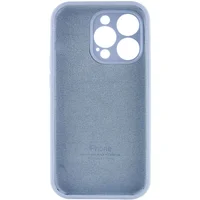 Чехол Silicone Case Full Camera Protective (AA) для Apple iPhone 13 Pro (6.1") Голубой / Lilac Blue