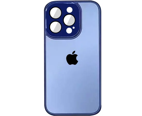 Чехол TPU+Glass Sapphire Midnight для Apple iPhone 13 Pro (6.1") Синий / Deep navy