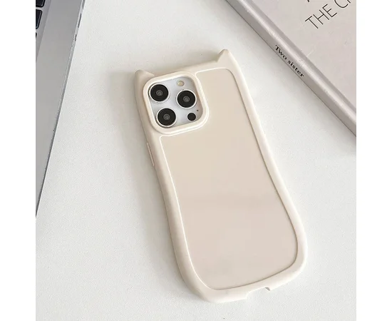 Чохол TPU Cat для Apple iPhone 13 Pro (6.1") Antique White