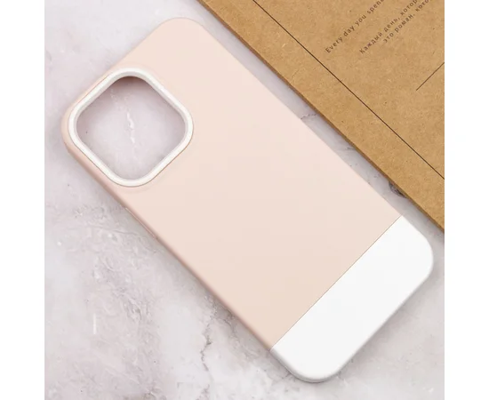 Чохол TPU+PC Bichromatic для Apple iPhone 13 Pro (6.1") Grey-beige / White