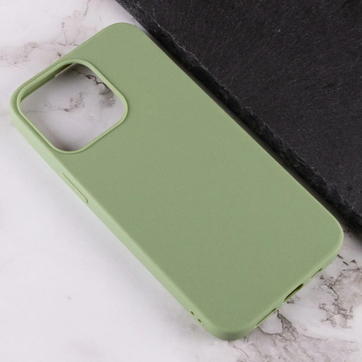 Силиконовый чехол Candy для Apple iPhone 13 Pro (6.1") Фисташковый