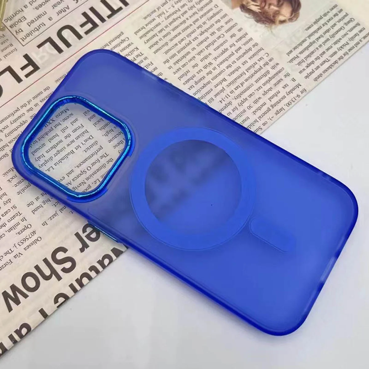Чохол TPU+PC Lily with MagSafe для Apple iPhone 13 Pro (6.1") Blue