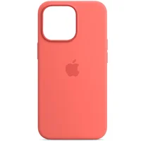 Чохол Silicone case (AAA) full with Magsafe для Apple iPhone 13 Pro (6.1") Рожевий / Pink Pomelo