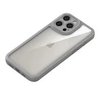 TPU чехол Transparent + Colour 1,5mm для Apple iPhone 13 Pro (6.1") Grey