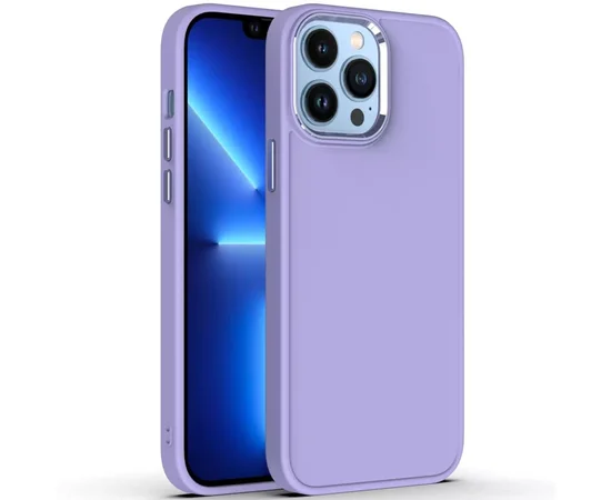 TPU чехол Bonbon Metal Style для Apple iPhone 13 Pro (6.1") Сиреневый / Dasheen