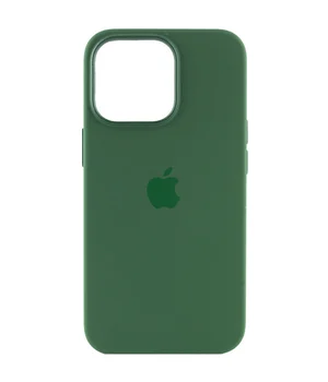Чохол Silicone case (AAA) full with Magsafe and Animation для Apple iPhone 13 Pro (6.1") Зелений / Clover