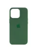 Чохол Silicone case (AAA) full with Magsafe and Animation для Apple iPhone 13 Pro (6.1") Зелений / Clover
