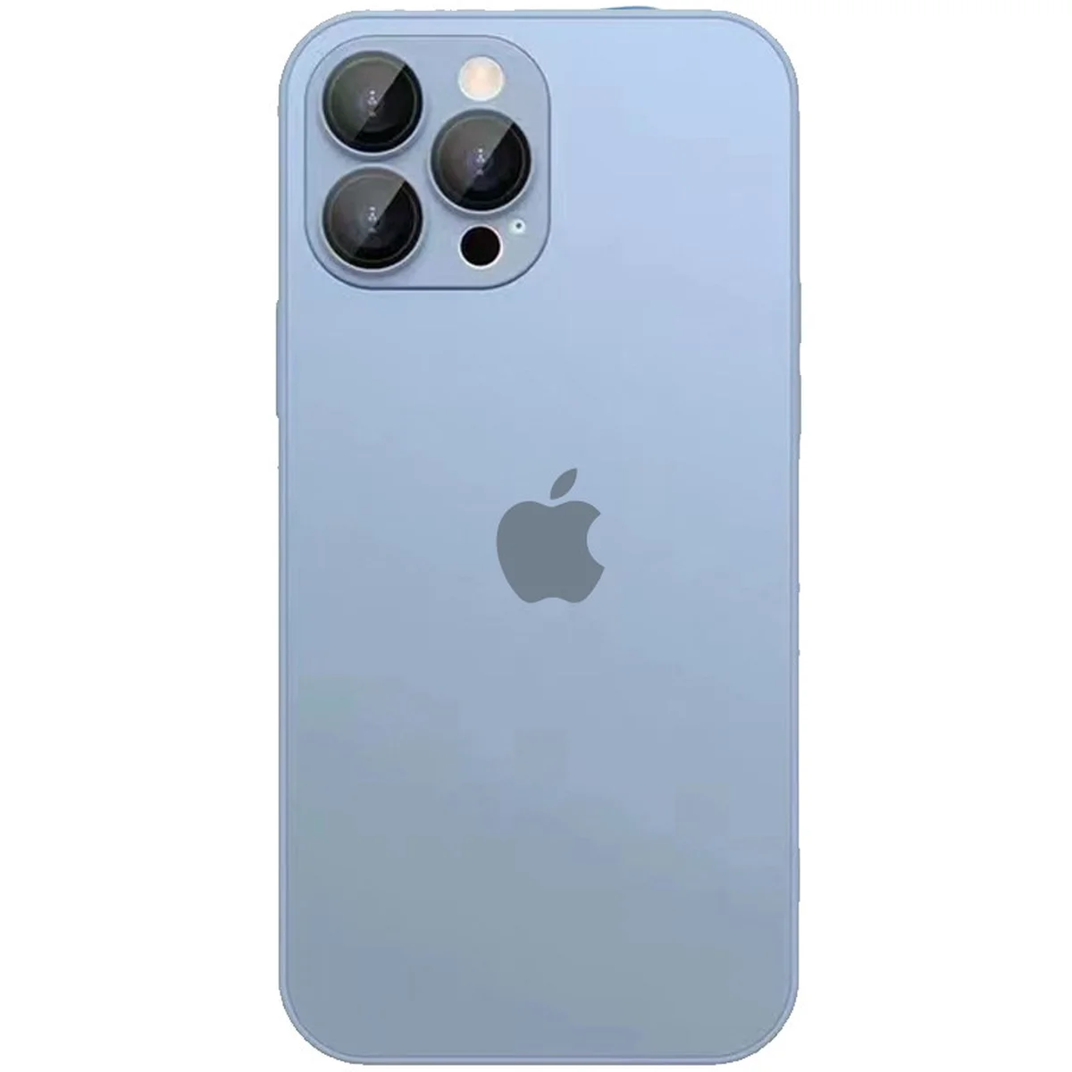 Чехол TPU+Glass Sapphire matte case для Apple iPhone 13 Pro (6.1") Sierra Blue