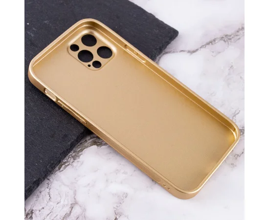 TPU+Glass чехол Matte Candy Full camera для Apple iPhone 13 Pro (6.1") Золотой