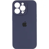 Чехол Silicone Case Full Camera Protective (AA) для Apple iPhone 13 Pro (6.1") Темно-синий / Midnight blue