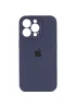 Чохол Silicone Case Full Camera Protective (AA) Apple iPhone 13 Pro (6.1") Темно-синій / Midnight blue