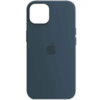 Чехол Silicone case (AAA) full with Magsafe and Animation для Apple iPhone 13 Pro (6.1") Синий / Abyss Blue
