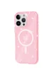 Чехол TPU Galaxy Sparkle (MagFit) для Apple iPhone 13 Pro (6.1") Pink+Glitter