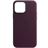 Шкіряний чохол Leather Case (AAA) для Apple iPhone 13 Pro (6.1") Бордовий / Dark Cherry