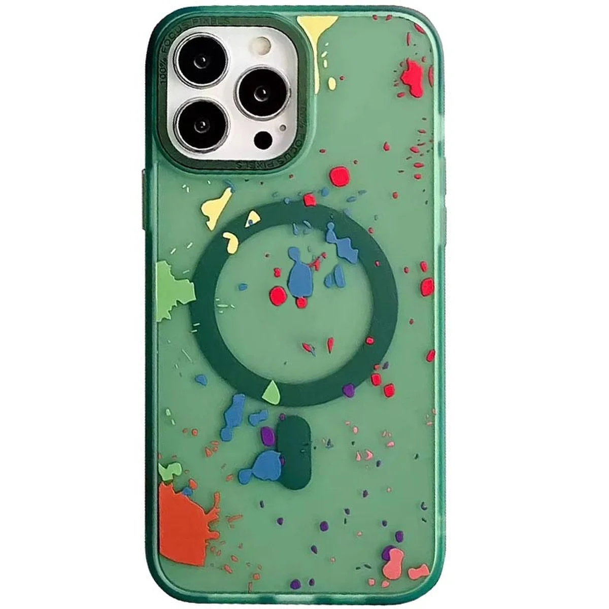 Чохол TPU+PC Flush with MagSafe для Apple iPhone 13 Pro (6.1") Dark green