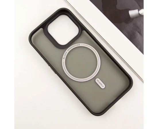 TPU+PC чехол Blueo Skin Friendly Frosted with MagSafe для Apple iPhone 13 Pro (6.1") Черный