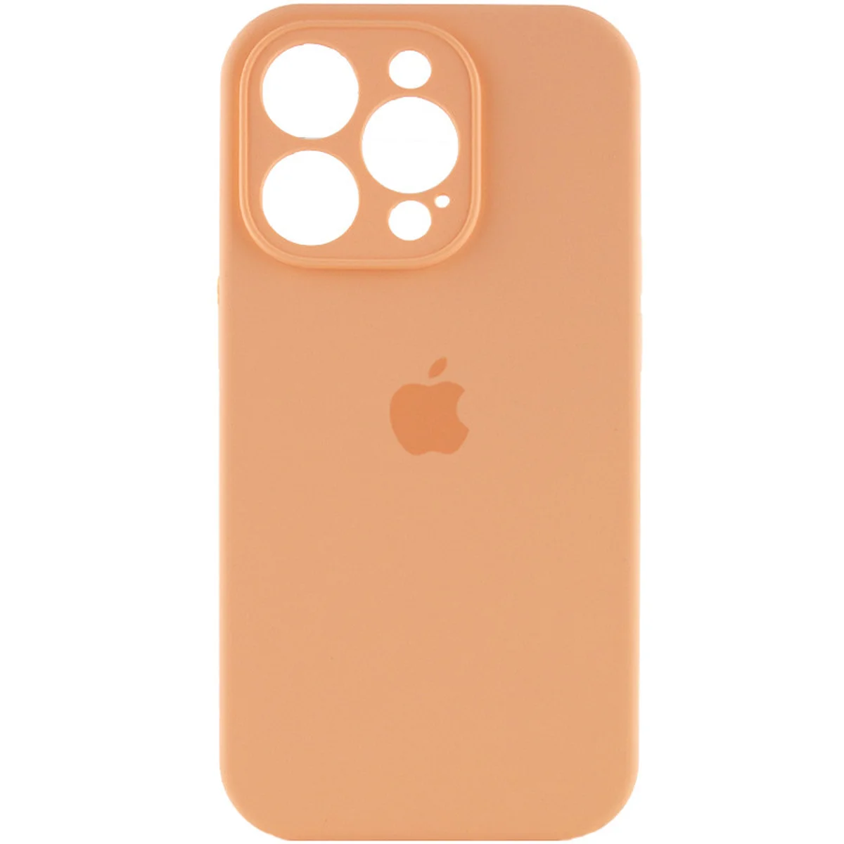 Чехол Silicone Case Full Camera Protective (AA) для Apple iPhone 13 Pro (6.1") Оранжевый / Cantaloupe