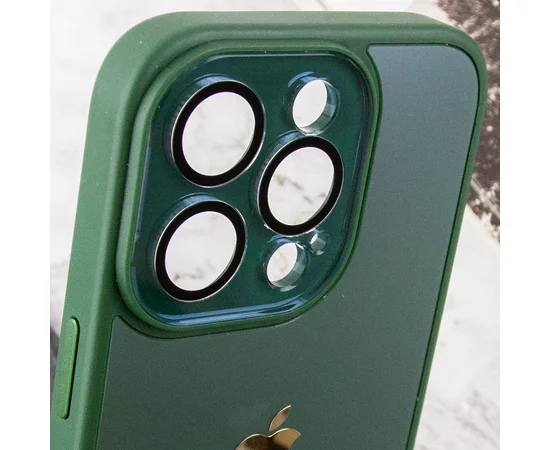 Чехол TPU+Glass Sapphire Midnight для Apple iPhone 13 Pro (6.1") Зеленый / Forest green