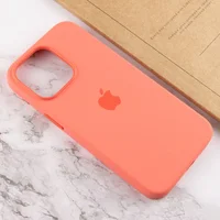 Чохол Silicone case (AAA) full with Magsafe and Animation для Apple iPhone 13 Pro (6.1") Рожевий / Pink Pomelo