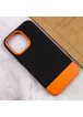 Чехол TPU+PC Bichromatic для Apple iPhone 13 Pro (6.1") Black / Orange