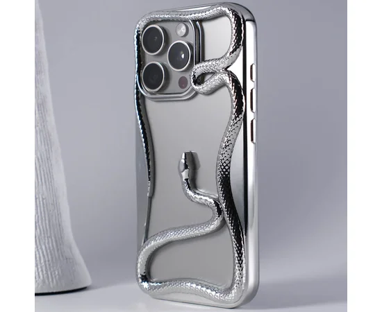 TPU чехол Snake для Apple iPhone 13 Pro (6.1") Silver