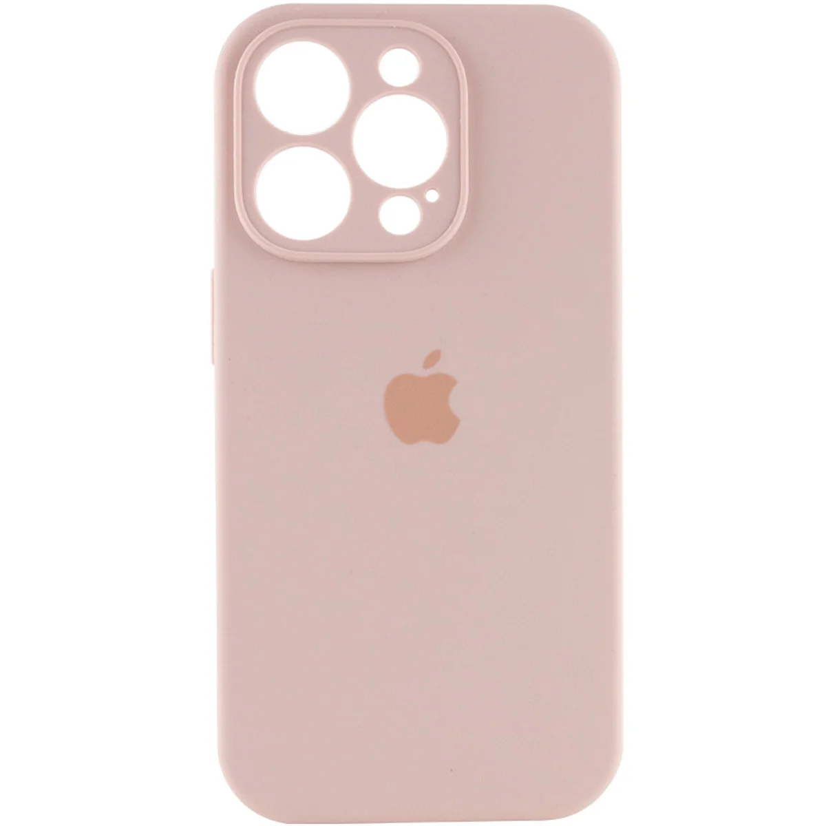 Чехол Silicone Case Full Camera Protective (AA) для Apple iPhone 13 Pro (6.1") Розовый / Pink Sand / PVH