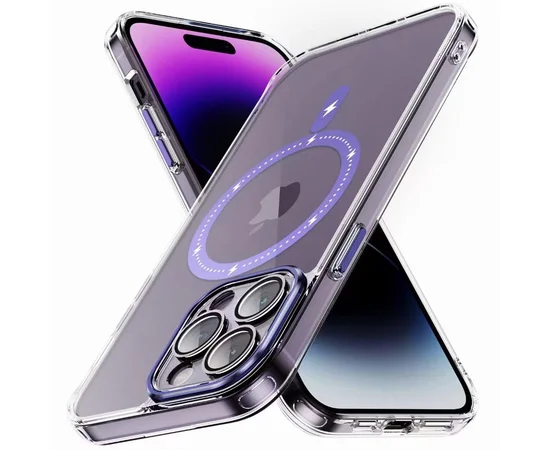 Чохол TPU+PC Colorful with MagSafe для Apple iPhone 13 Pro (6.1") Purple