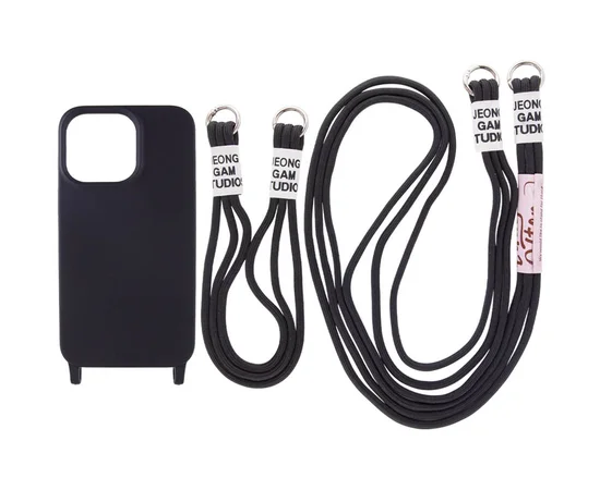 Чохол TPU two straps California для Apple iPhone 13 Pro (6.1") Чорний