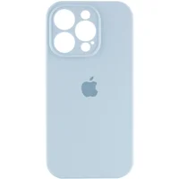 Чехол Silicone Case Full Camera Protective (AA) для Apple iPhone 13 Pro (6.1") Голубой / Sweet Blue
