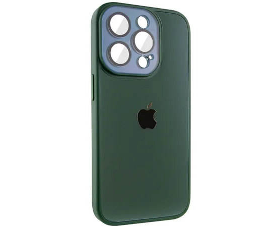 Чехол TPU+Glass Sapphire Midnight для Apple iPhone 13 Pro (6.1") Зеленый / Forest green
