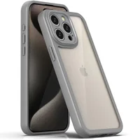 TPU чехол Transparent + Colour 1,5mm для Apple iPhone 13 Pro (6.1") Grey