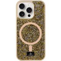 TPU чехол Bling World Rock Diamond with MagSafe для Apple iPhone 13 Pro (6.1") Gold