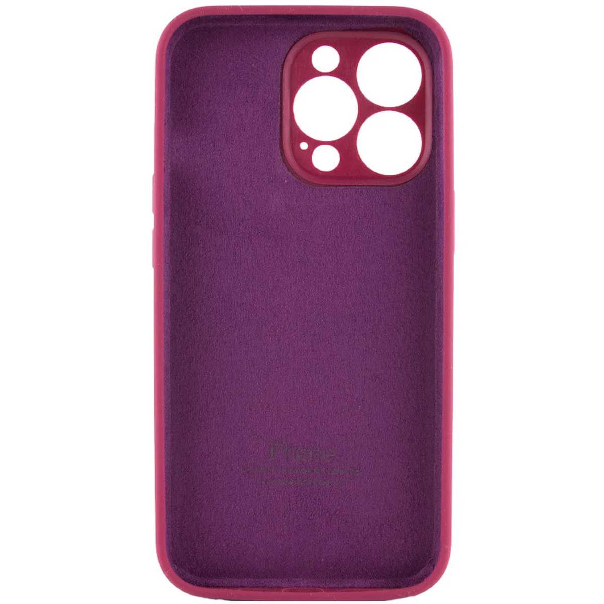 Чехол Silicone Case Full Camera Protective (AA) для Apple iPhone 13 Pro (6.1") Бордовый / Maroon