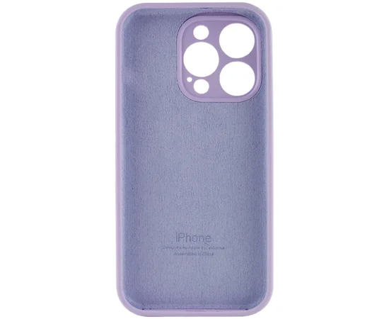 Чехол Silicone Case Full Camera Protective (AA) для Apple iPhone 13 Pro (6.1") Сиреневый / Lilac